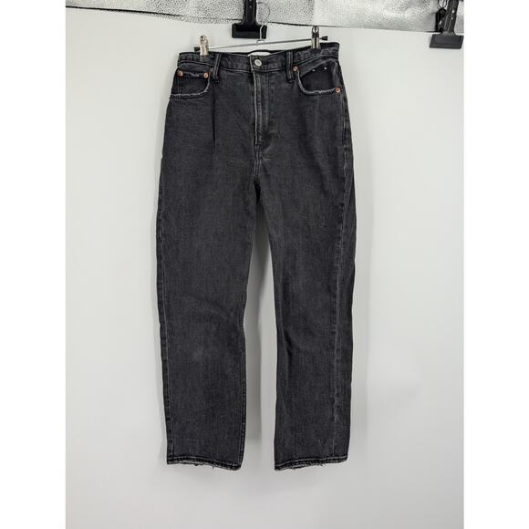 Abercrombie & Fitch Denim - Abercrombie & Fitch The Ankle Straight Ultra High Rise Curve Love 27/4 Black
